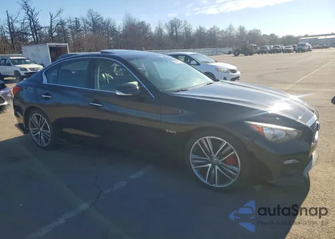 2017 Infiniti Q50 Red Sport 400 z USA, uszkodzony, nr VIN JN1FV7AP0HM850041